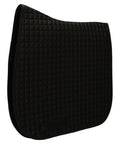 Everyday Dressage Saddle Pad For Horses Black With Wither Relief Standard Contour Breathable Airflow side view