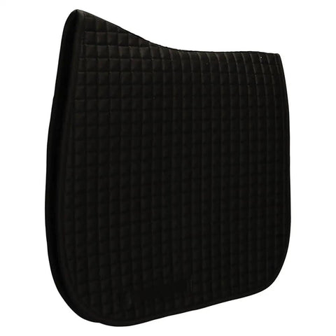 Everyday Dressage Saddle Pad For Horses Black With Wither Relief Standard Contour Breathable Airflow side view