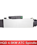 Side view of Beefy 4.5KW ATC Air Cooled CNC Spindle Motor With Automatic Tool Change, 380V, 24000 RPM, ISO30 Nose