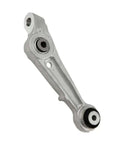 Upgrade Your Ride With This Premium Front Passenger Side Lower Control Arm Link For 2016 2020 Cadillac CT6 Featuring Durable Aluminum Build Tough Rubber Bushing And Smooth Tapered Hole Design For Rock Solid Handling and Street Ready Performance. silver aluminum front passenger lower control arm link with rubber bushings