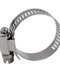 Roadformer 0.75-inch stainless steel worm-gear hose clamp, 1/2-inch band, 17–32 mm range (front view)