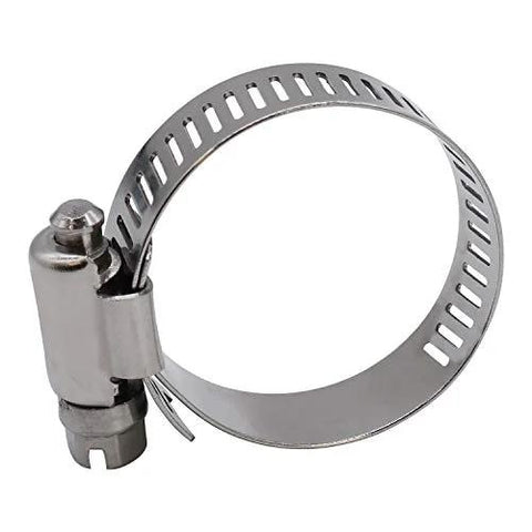 Roadformer 0.75-inch stainless steel worm-gear hose clamp, 1/2-inch band, 17–32 mm range (front view)
