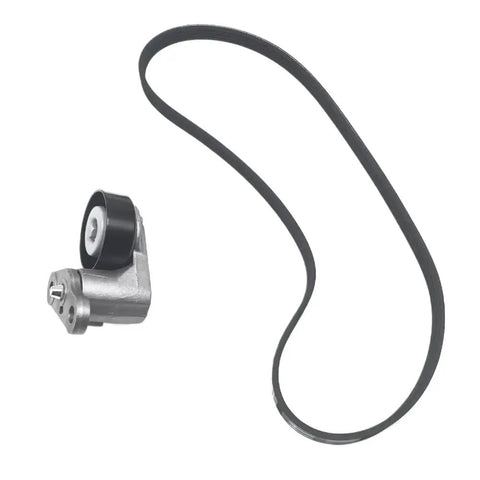 Heavy Duty Serpentine Drive Belt Tensioner Kit Fits Chevy Silverado And Express 1999 To 2008 Including 48L 53L 57L 60L 62L Engines metal tensioner and belt