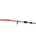 4 Ft Shifter Cable With Eyelet End, Threaded Morse Style, Heavy Duty ABS And Metal Jacket, 9.52mm Outer Diameter Housing shown