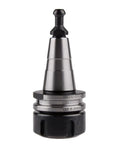 Top Shelf Stainless Steel ER32 Balance Collet For ISO30 CNC Mill Drill Lathes Pull Stud Mount, showcasing precision grip design.