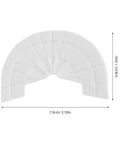 Rubber Shoe Heel Repair Pads 4mm White 1 Pair, flexible heel insert for shoes, dimensions 7.9cm x 4.9cm, stops squeaks.