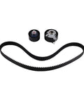 Ultimate Timing Belt Kit Replacement Harness A34G 0831L6 Specification Designed For Peugeot And Citroen Cars Including 206 207 307 308 408 2008 301 C3 C4 Berlingo Keep Your Engine Running Sweet Without Drama Or Breakdowns Out There. timing belt kit with two pulleys on white background