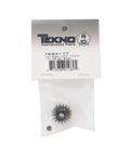 17T M5 Pinion Gear MOD1 5mm Bore With Set Screw in packaging for RC cars.