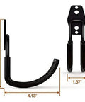 Heavy Duty Wall Mount Axe Hanger And Pickaxe Holder For Garage Tools, Hardcore Steel Storage Rack with anti-slip PVC coating