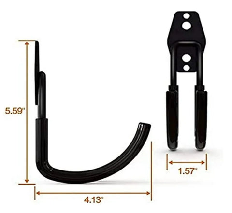 Heavy Duty Wall Mount Axe Hanger And Pickaxe Holder For Garage Tools, Hardcore Steel Storage Rack with anti-slip PVC coating