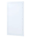 No Hassle Drywall Access Panel, 14 X 29 Inch Abs Plastic Removable Wall Cover, white, smooth finish for plumbing access.