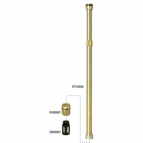 Beefy Heavy Duty Oil Transfer Pump Extension Tube 30 Inch Shaft 42 Millimeter Diameter for air powered pneumatic pumps