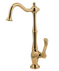Royale Cold Water Filtration Faucet Polished Brass, Solid Brass Construction, 1.5 GPM at 60 PSI, 11 Inch Spout Height