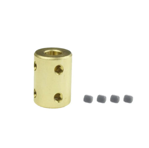 Professional Grade Heavy Duty Rigid Sleeve Motor Shaft Coupler With Locking Set Screw 7mm To 7mm Bore 100mm Long High Carbon Steel for DIY builds