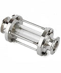 Beduan in-line sight glass with tri-clamp ends, stainless steel, 2 inch