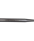 Solid Starter Punch 3/16 Inch Black Oxide Finish Straight Shooting Pin And Rivet Removal Tool Forged In Usa against white background.