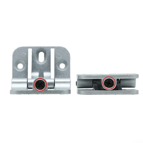 Two silver 180 Degree Locking Hinge For Folding Tables With Adjustable Positions 0 90 135 180, Heavy Duty Zinc Alloy Table Hinge