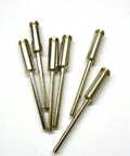 Rock Solid 1/8 Inch Screw Mandrels With 3/32 Shank Nickel Plated Steel Lathe Tools Heavy Duty Six Pack, showing six tools arranged neatly.