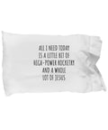 Funny All I Need Is A Whole Lot Of Jesus Pillowcase Gag Gift For Christian Hobby Lovers 20x30 Microfiber Cover White Machine Washable