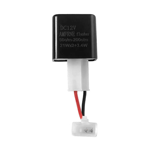 Plug And Play 2 Pin Adjustable LED Flasher Relay For Motorcycles And Scooters Hyper Flash Turn Signals 12V Electronic Flasher Kit