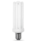 Daylight CFL Bulbs With Mogul Base 65W Equivalent To 300W Incandescent, Four Tube 8.75 Inch Length, 550 Lumens, 6500K Daylight
