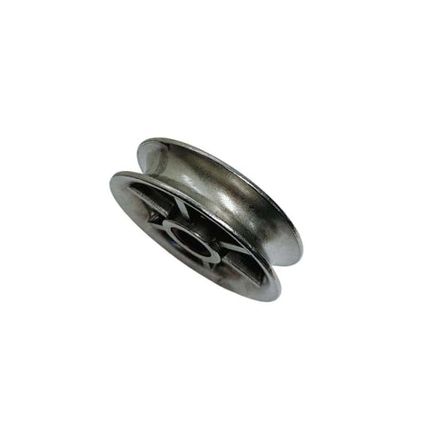 Marine Boat Four Inch Sheave Wire Rope Pulley With Brass Bushing And T304 Stainless Steel Construction For Five Eighths Inch Rope And Built Tough Deck Rigging