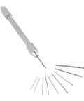 Pin Vise Hand Drill Double End 1mm Chuck With 10 Micro Drill Bits Set for PCB Jewelry Metal Wood Plastic Resin DIY Crafts