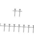 Grab And Go 10 Piece Spring Bolt Latch Kit For Crib And Window Screens Plunger Pin Latch Hardware silver spring bolts