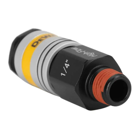 High Flow Male Coupler With 6 Ball Push Connect For Quick Release, 1/4 In MNPT Inlet, aluminum connector for pneumatic tools