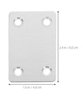 Heavy Duty Flat Corner Brackets 30 Pieces Stainless Steel Furniture Bracing With Fixing Plate