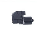 Front Wiper Motor Heavy Duty For Model 3 Direct Swap OE 1076725-CN-G showing sleek black metal housing and precision design side view.