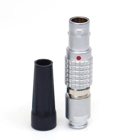 Push Pull Self Lock Circular Connector 0B 7 Pin Plug For Aviation And Industrial Electronics Cameras And Test Gear High Density Mounting Saves Space And Supports 2 3 4 5 6 7 And 9 Pin Options With 180 Combinations, metal