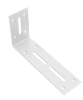 Heavy Duty Right Angle Shelf Bracket Set Thickened Steel Corner Braces For Floating Shelves Rust Resistant And Ultra Durable Built To Last 90 Degree Wall Mount Brackets For Wood Shelves Secure Easy Install Long Lasting Support white steel bracket