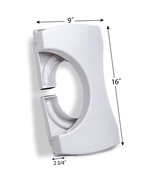 Foldable Toilet Stool Foot Rest Made For Real Squat Posture 7.5 Inch White Bathroom Hack To Ease Straining And Beat Constipation