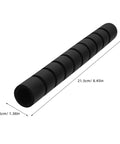 Three Pack Pull Up Bar Grip Sleeves With Anti Slip Sponge Pads showing dimensions 21.5cm by 3.5cm