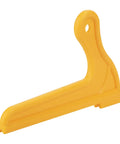 Single pro-grade ABS push stick in high visibility yellow for the Two Pack V Type Wood Saw Push Sticks for Carpentry and Table Saw Work