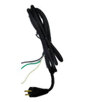 Heavy Duty Replacement Power Cord 2 Pack Fits Porter Cable 839549 Black And Decker 690LRP, 3-prong black cable with wires.