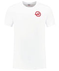 Haas F1 Racing T Shirt With Small Logo White 3XL Official Fan Gear For Motorsport Enthusiasts Comfortable Cotton Tee Short Sleeve Crew Neck