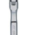 Chrome Flexible Head Ratchet Three Eighth Inch Drive With 72 Tooth Design, SAE Socket Wrench, front view.
