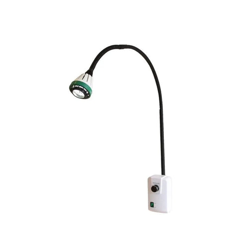 Wall Mounted 9W LED Surgical Exam Light With Flexible Arm, Adjustable Spot, Sunlight Color Illumination, Easy Clip Type Mounts
