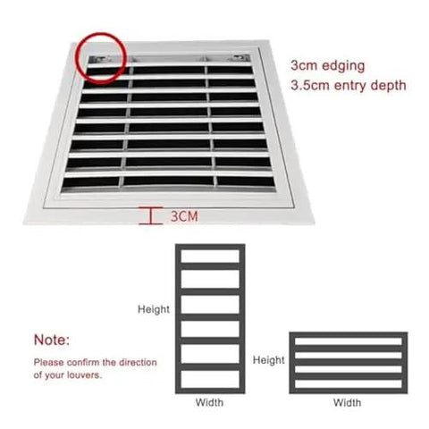 Heavy Duty 19X19 Aluminum Return Air Vent Cover With Removable Mesh Filter And Louvered Wall Grille For Hvac Systems showing dimensions and design details.