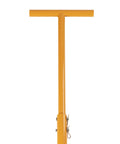 Handle of Beefed Up Heavy Duty Machinery Mover Skate With 33,000 Pounds Capacity And 360 Degree Rotation Yellow