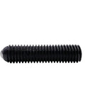 Top Drawer M3x4mm Ball Plunger Grub Screws Heavy Duty Alloy Steel Hex Socket Springs For Precision Locking And Indexing Durable 20 Piece Assortment Built Dang Tough For Any Workshop Rig Or Gearbox Setup, close-up of a black alloy steel grub screw.