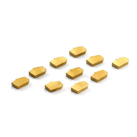 GTN-4 (QC1404) Multilayer Coated Carbide Grooving Inserts For Lathe Cut Off Tool, 0.160 Inch Width, 10 pieces pack