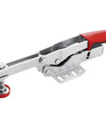 STC HH50 Toggle Clamp Open Arm 40 Mm Grey Red Beefy Workhorse Adjustable Clamp Up To 2500 Newtons For Milling Or Fabrication With Horizontal Base Plate For Secure Woodworking And Metalworking Projects, open-arm toggle clamp with horizontal base plate