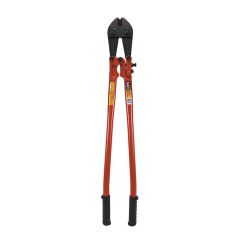 36 Inch Bolt Cutter With Steel Handles, Beefy Vinyl Grips, Flat Grip Ends for 90 Degree Cuts, Center-Cut Jaws for Soft to Hard Metals