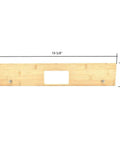 4 Inch Hinge Mortising Template With One Quarter Inch Radius Corners For Doors, Pro Grade Router Jig on bamboo carrier