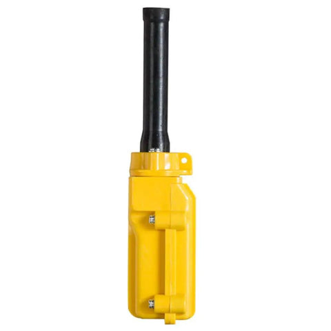 Rainproof Hoist Crane Pendant Push Button Switch COB 61 Dual Up Down Buttons 3 Wire ABS Housing Industrial Control Station For Lifts And Hoists Heavy Duty Weatherproof Industrial Grade For Outdoor Use, yellow ABS housing with black cable