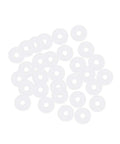 Silicone O Rings 4mm OD 1mm ID 1.5mm Cross Section VMQ Seal Gasket Pack Of 30 White For Compressor Valves And Pipe Repair Waterproof And Heat Resistant O Ring Set, white silicone rings