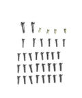 UH 1 Huey RC Era C032 Screw Set Replacement Parts Kit Metallic Finish arranged neatly